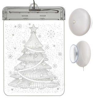 Witraż LED 3D- choinka Malatec