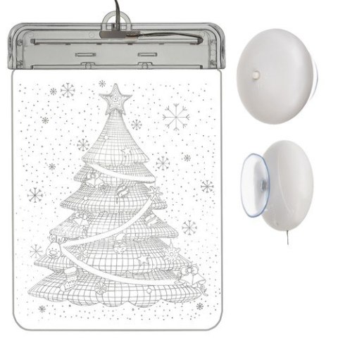 Witraż LED 3D- choinka Malatec Witraż LED 3D- choinka Malatec
