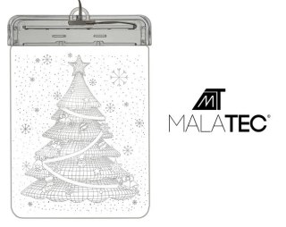 Witraż LED 3D- choinka Malatec