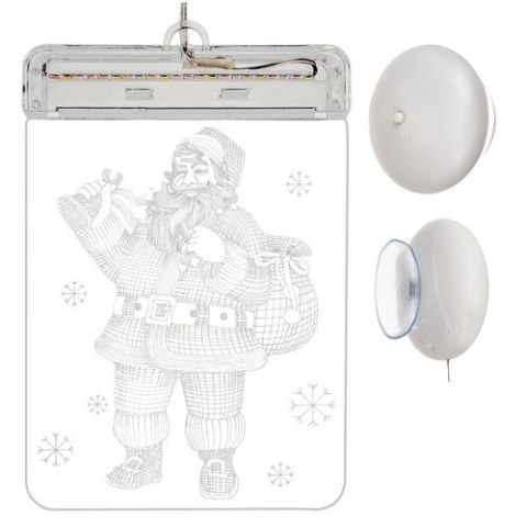 Witraż LED 3D- mikołaj Malatec Witraż LED 3D- mikołaj Malatec