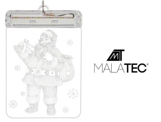 Witraż LED 3D- mikołaj Malatec