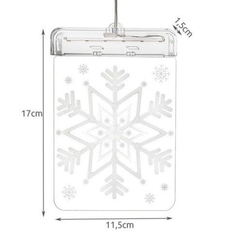 Witraż LED 3D- śnieżynka Malatec Witraż LED 3D- śnieżynka Malatec