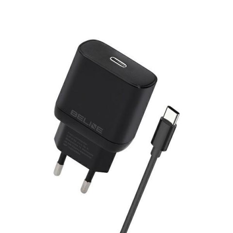 Ładowarka sieciowa 25W GaN USB-C + kabel USB-C, czarna Ładowarka sieciowa 25W GaN USB-C + kabel USB-C, czarna