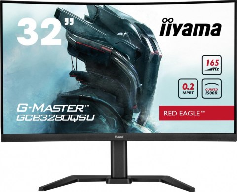 Monitor G-Master 31.5 cala GCB3280QSU-B1 VA,QHD,165Hz,1500R,0.2ms,2xHDMI,2xDP Monitor G-Master 31.5 cala GCB3280QSU-B1 VA,QHD,165Hz,1500R,0.2ms,2xHDMI,2xDP