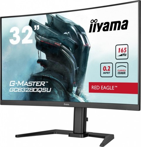 Monitor G-Master 31.5 cala GCB3280QSU-B1 VA,QHD,165Hz,1500R,0.2ms,2xHDMI,2xDP Monitor G-Master 31.5 cala GCB3280QSU-B1 VA,QHD,165Hz,1500R,0.2ms,2xHDMI,2xDP
