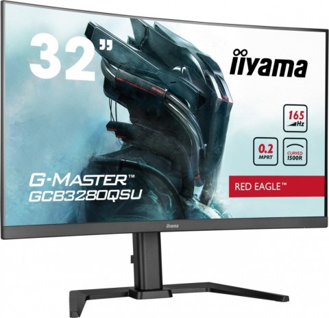 Monitor G-Master 31.5 cala GCB3280QSU-B1 VA,QHD,165Hz,1500R,0.2ms,2xHDMI,2xDP Monitor G-Master 31.5 cala GCB3280QSU-B1 VA,QHD,165Hz,1500R,0.2ms,2xHDMI,2xDP