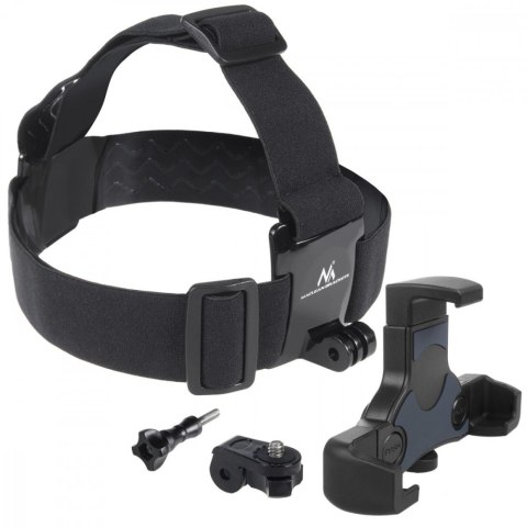 Opaska sportowa na głowę do telefonu, aparatu, kamer GoPro MC-448, obrotowa Opaska sportowa na głowę do telefonu, aparatu, kamer GoPro MC-448, obrotowa