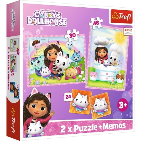 Puzzle 2w1 memos Gabi z kocim przyjacielem Gabbys Dollhouse Puzzle 2w1 memos Gabi z kocim przyjacielem Gabbys Dollhouse