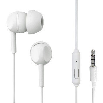Słuchawki przewodowe z mikrofonem EAR3005W Białe Słuchawki przewodowe z mikrofonem EAR3005W Białe