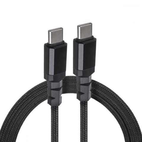 Kabel 2x USB-C 100W 1m wspierajacy PD przesyl danych do 10Gbps MCE491 Czarny Kabel 2x USB-C 100W 1m wspierajacy PD przesyl danych do 10Gbps MCE491 Czarny