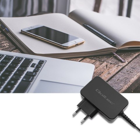 Ładowarka sieciowa 65W | 5-20V | 3-3.25A | USB typ C | PD | Czarna Ładowarka sieciowa 65W | 5-20V | 3-3.25A | USB typ C | PD | Czarna