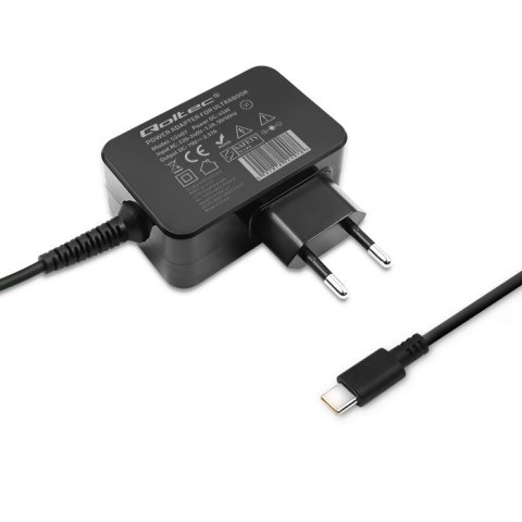 Ładowarka sieciowa 65W | 5-20V | 3-3.25A | USB typ C | PD | Czarna Ładowarka sieciowa 65W | 5-20V | 3-3.25A | USB typ C | PD | Czarna