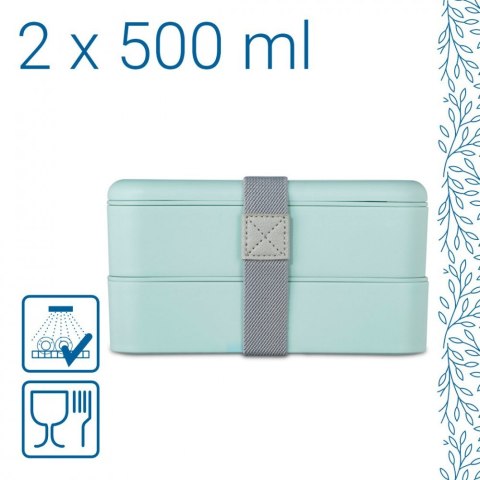 Lunchbox poziomowy Hama na żywność 500 ml TO GO Lunchbox poziomowy Hama na żywność 500 ml TO GO