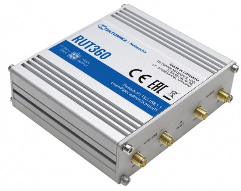 Router RUT360 LTE Cat 6, 3G, WiFi, Ethernet Router RUT360 LTE Cat 6, 3G, WiFi, Ethernet