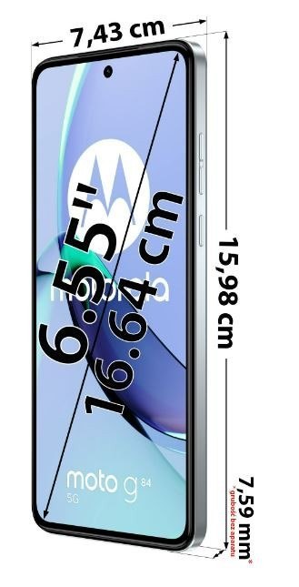 Smartfon moto g84 12/256 GB Błękitny Smartfon moto g84 12/256 GB Błękitny