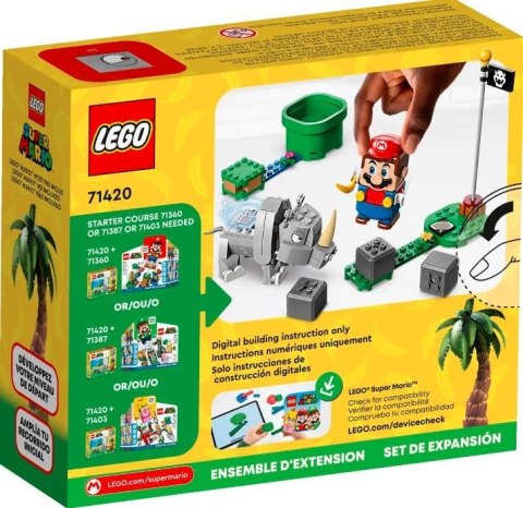 Klocki Super Mario 71420 Nosorożec Rambi - zestaw rozszerzający Klocki Super Mario 71420 Nosorożec Rambi - zestaw rozszerzający