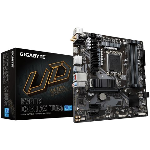 Płyta główna B760M DS3H AX DDR4 s1700 4DDR4 HDMI mATX Płyta główna B760M DS3H AX DDR4 s1700 4DDR4 HDMI mATX