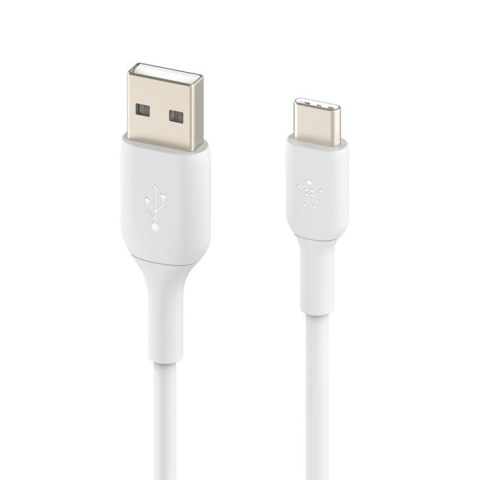 Kabel PVC USB-C do USB-A 15 cm biały Kabel PVC USB-C do USB-A 15 cm biały