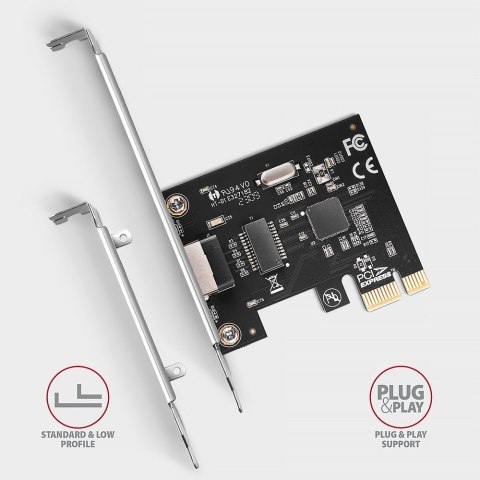 PCEE-GRL Karta sieciowa PCIe 1x Gigabit Ethernet port RJ-45, chipset Realtek 8111L w. SP & LP PCEE-GRL Karta sieciowa PCIe 1x Gigabit Ethernet port RJ-45, chipset Realtek 8111L w. SP & LP