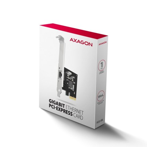 PCEE-GRL Karta sieciowa PCIe 1x Gigabit Ethernet port RJ-45, chipset Realtek 8111L w. SP & LP PCEE-GRL Karta sieciowa PCIe 1x Gigabit Ethernet port RJ-45, chipset Realtek 8111L w. SP & LP