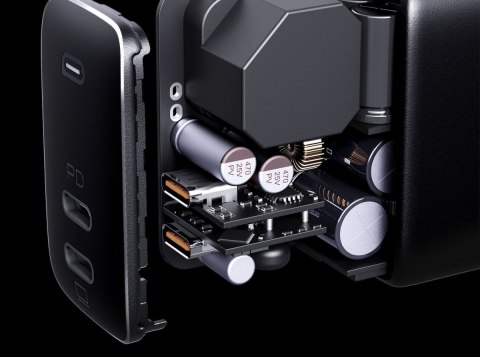 PA-B4S Omnia GaN ładowarka sieciowa 2xUSB C Power Delivery 3.0 65W (45W + 20W) PPS PA-B4S Omnia GaN ładowarka sieciowa 2xUSB C Power Delivery 3.0 65W (45W + 20W) PPS