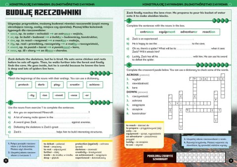 Książeczka Minecraft. Język angielski. Megazadania 11+ Książeczka Minecraft. Język angielski. Megazadania 11+