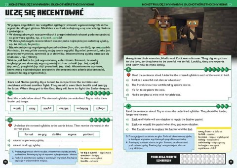 Książeczka Minecraft. Język angielski. Megazadania 12+ Książeczka Minecraft. Język angielski. Megazadania 12+