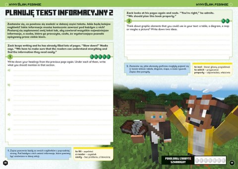 Książeczka Minecraft. Język angielski. Megazadania 12+ Książeczka Minecraft. Język angielski. Megazadania 12+