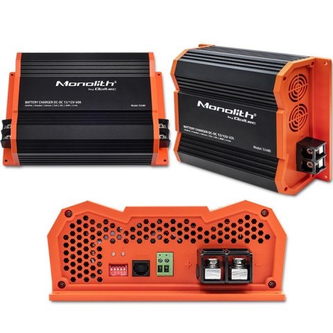 Ładowarka Monolith DC-DC do akumulatorów LiFePO4 AGM 12V-12V | 40A | 500W Ładowarka Monolith DC-DC do akumulatorów LiFePO4 AGM 12V-12V | 40A | 500W
