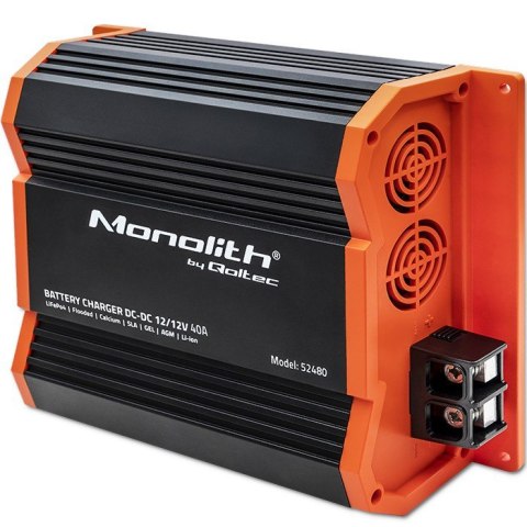 Ładowarka Monolith DC-DC do akumulatorów LiFePO4 AGM 12V-12V | 40A | 500W Ładowarka Monolith DC-DC do akumulatorów LiFePO4 AGM 12V-12V | 40A | 500W