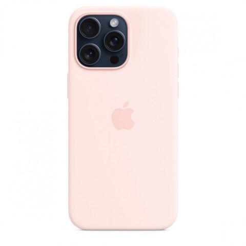 Etui silikonowe z MagSafe do iPhonea 15 Pro Max - jasnoróżowe Etui silikonowe z MagSafe do iPhonea 15 Pro Max - jasnoróżowe