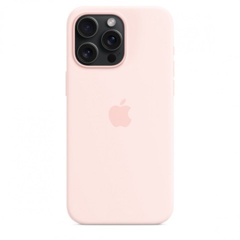 Etui silikonowe z MagSafe do iPhonea 15 Pro Max - jasnoróżowe Etui silikonowe z MagSafe do iPhonea 15 Pro Max - jasnoróżowe