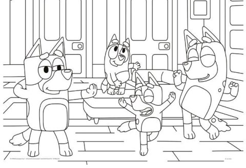 Puzzle Bluey 24 elementów podłogowe Puzzle Bluey 24 elementów podłogowe