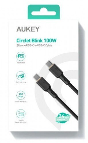 CB-SCC102 silokonowy kabel USB C - USB C | 1.8m | 5A | 100WPD | 20V CB-SCC102 silokonowy kabel USB C - USB C | 1.8m | 5A | 100WPD | 20V