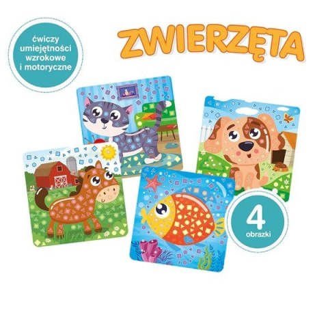Wyklejanka Genialny Dzieciak Zręczna rączka - Zwierzęta Wyklejanka Genialny Dzieciak Zręczna rączka - Zwierzęta