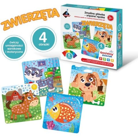 Wyklejanka Genialny Dzieciak Zręczna rączka - Zwierzęta Wyklejanka Genialny Dzieciak Zręczna rączka - Zwierzęta