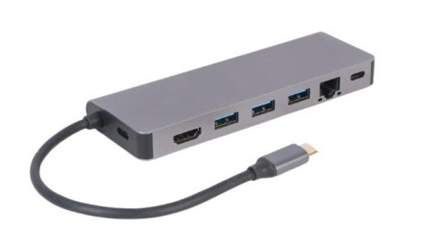 Hub USB-C do HDMI 1xUSB-C GbE 2xUSB-A Card PD Hub USB-C do HDMI 1xUSB-C GbE 2xUSB-A Card PD