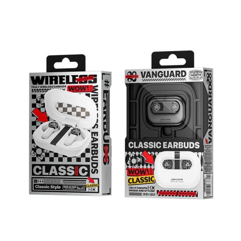 Słuchawki bezprzewodowe VA06 Vanguard Series - Bluetooth V5.2 TWS z etui ładującym Białe Słuchawki bezprzewodowe VA06 Vanguard Series - Bluetooth V5.2 TWS z etui ładującym Białe