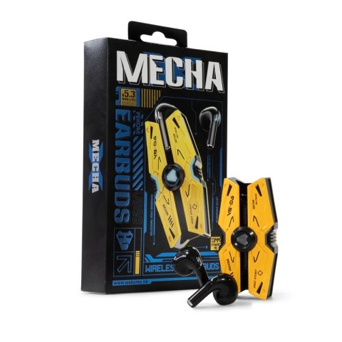 Słuchawki bezprzewodowe VB06 Mecha Series - Bluetooth V5.3 TWS z etui ładującym Żółte Słuchawki bezprzewodowe VB06 Mecha Series - Bluetooth V5.3 TWS z etui ładującym Żółte