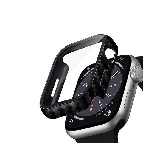 Etui ze szkłem Hybrid Watch Case Apple Watch 45mm Carbon Etui ze szkłem Hybrid Watch Case Apple Watch 45mm Carbon