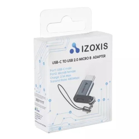 Adapter USB-C - USB micro B 2.0 Izoxis