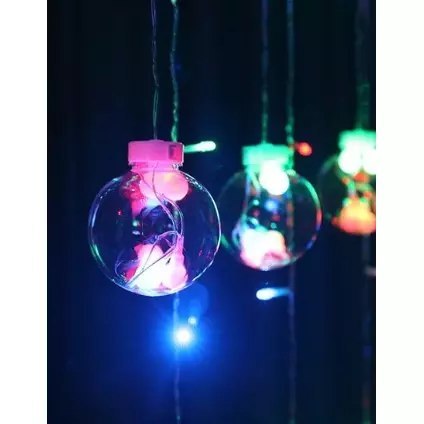 Kurtyna świetlna 108 LED USB multicolor KŚ19734 Iso Trade