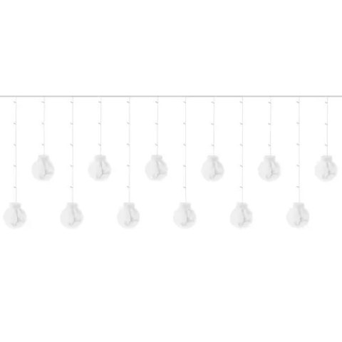 Kurtyna świetlna 108LED USB- zimny biały KŚ19770 Iso Trade