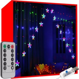 Kurtyna świetlna 136LED USB- multicolor KŚ19772 Iso Trade