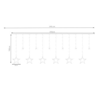 Kurtyna świetlna 138 LED USB- zimny biały KŚ19752 Iso Trade
