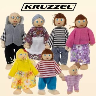 Miniaturowe lalki- 7szt. Kruzzel 19764 Kruzzel