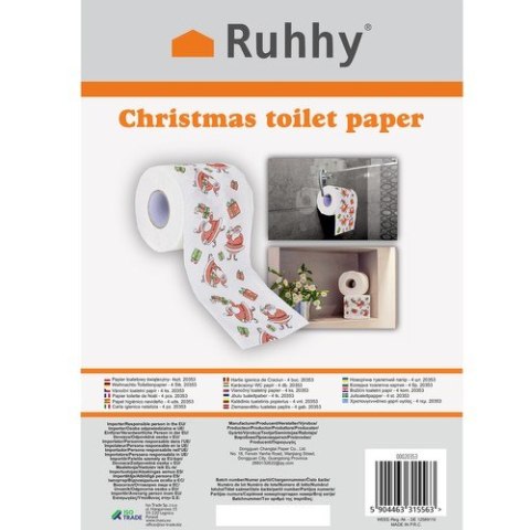 Papier toaletowy świąteczny- 4szt. 20353 Ruhhy