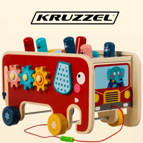 Słoń drewniany- wbijak Kruzzel 20349 Kruzzel Słoń drewniany- wbijak Kruzzel 20349 Kruzzel