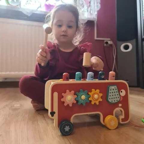 Słoń drewniany- wbijak Kruzzel 20349 Kruzzel Słoń drewniany- wbijak Kruzzel 20349 Kruzzel