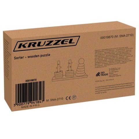 Sorter- układanka drewniana Kruzzel 19870 Kruzzel Sorter- układanka drewniana Kruzzel 19870 Kruzzel